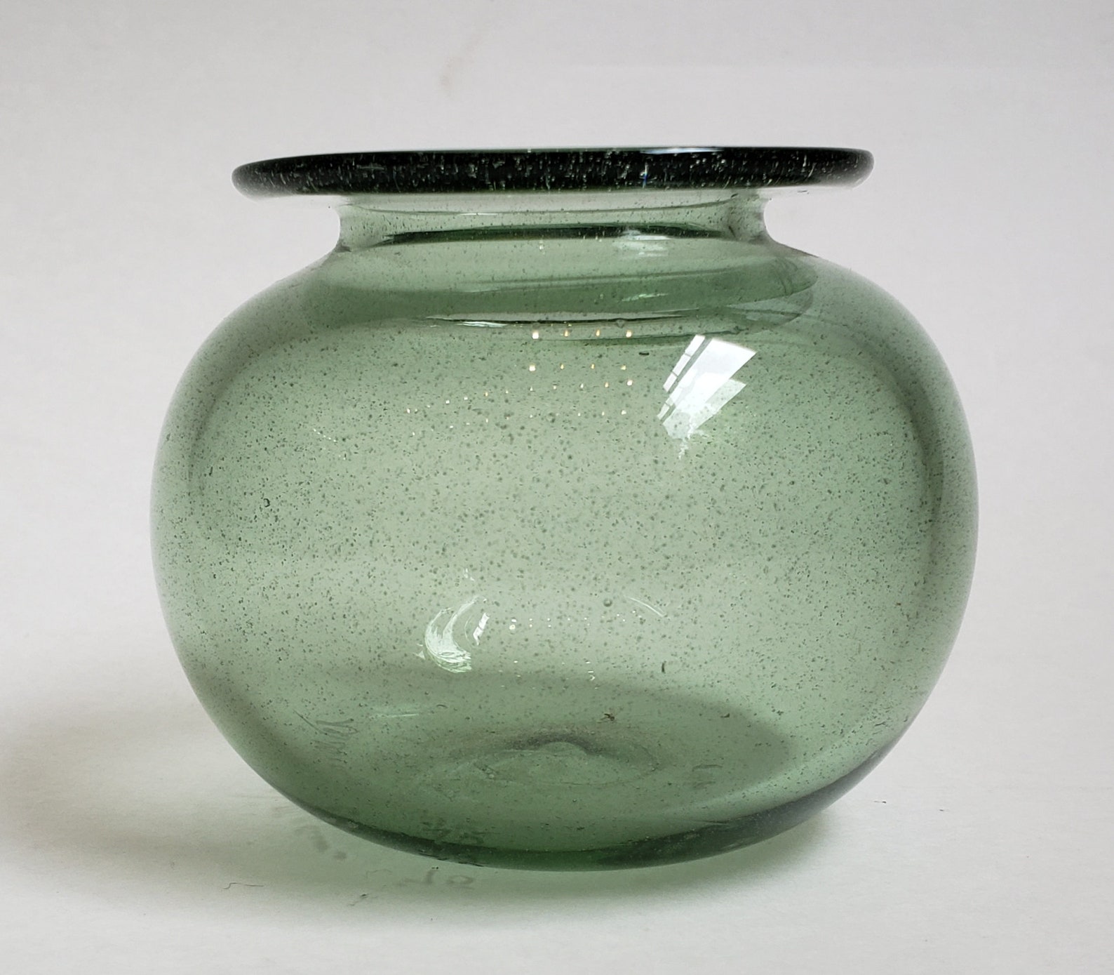 Vintage Buzz Williams 1975 Blown Glass Vase Signed Studio Etsy