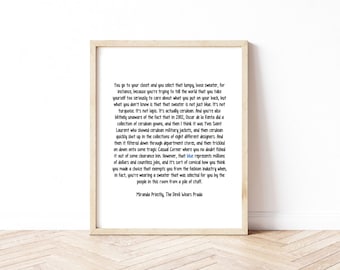 The Devil Wears Prada Printable - Miranda Priestly