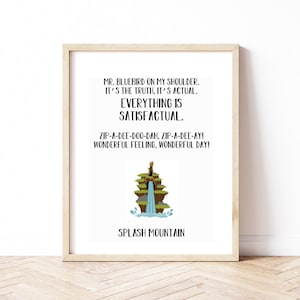 Splash Mountain Printable - It&#39;s Satisfactual