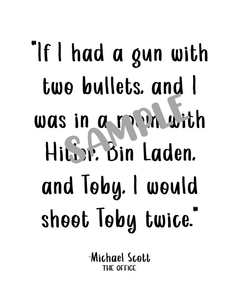 The Office Printable - Michael Scott Quote - Etsy