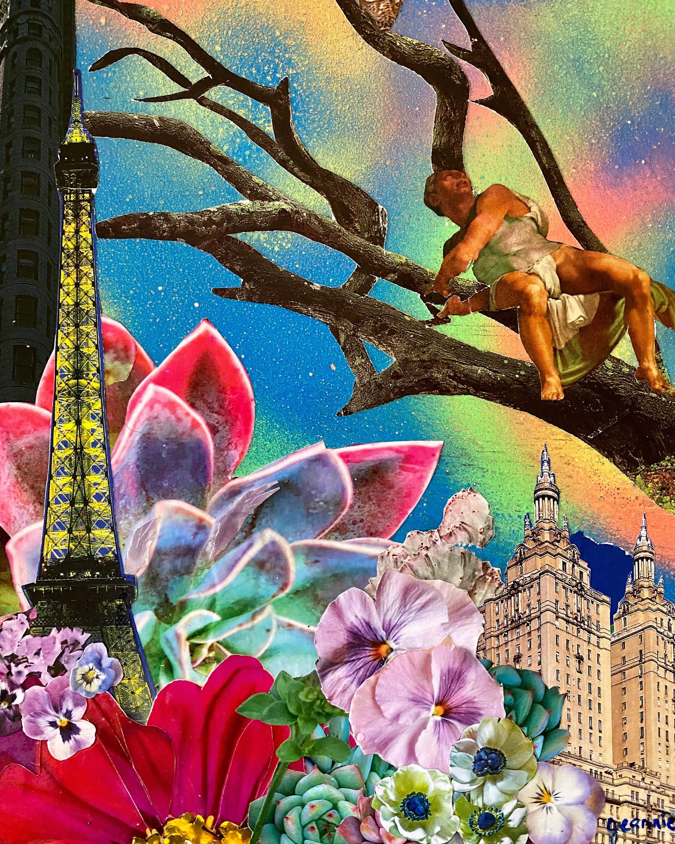 Surreal Wall Art Maximalist Mixed Media Collage Oddities