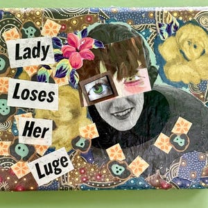 Mixed Media Collage funky Wandkunst Dadismus