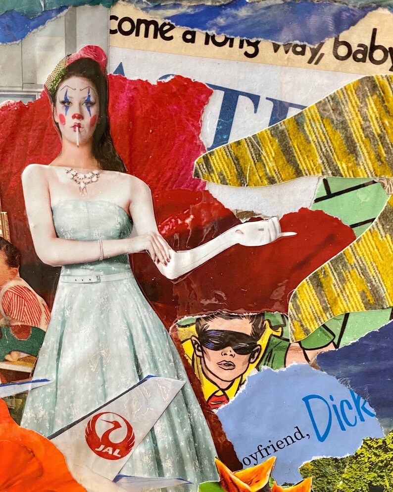 Outsider Art Original Mixed Media Pop Art Kitsch Expressionist Etsy