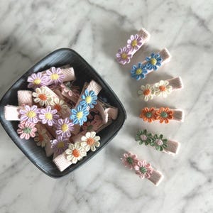 Pretty hair clips, crocodile clips, Baby hair clips, Toddler hair clips, Fringe clips
