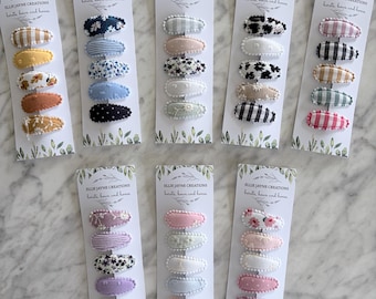 Pretty hair clips, Snap clips, Baby hair clips, Toddler hair clips, Fringe clips