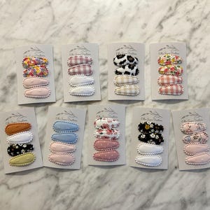 Pretty hair clips, Snap clips, Baby hair clips, Toddler hair clips, Fringe clips