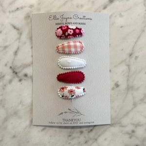 Pretty hair clips, Snap clips, Baby hair clips, Toddler hair clips, Fringe clips image 9