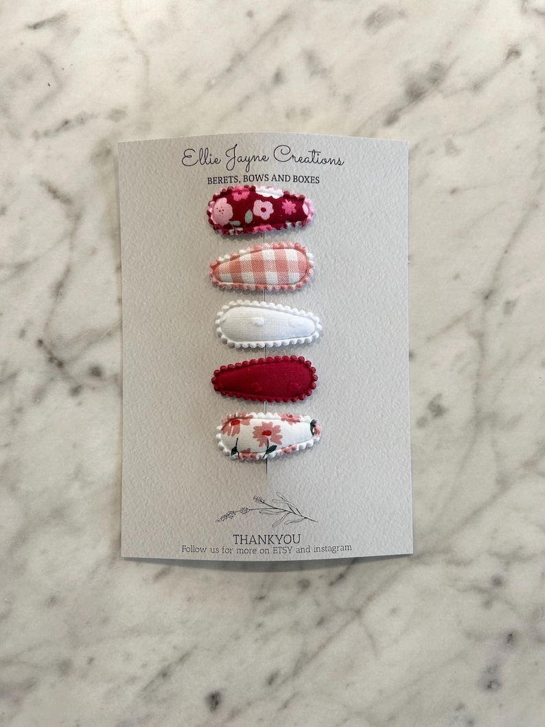Pretty hair clips, Snap clips, Baby hair clips, Toddler hair clips, Fringe clips image 9