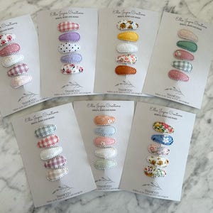 Pretty hair clips, Snap clips, Baby hair clips, Toddler hair clips, Fringe clips