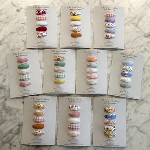 Pretty hair clips, Snap clips, Baby hair clips, Toddler hair clips, Fringe clips
