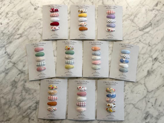 Pretty hair clips, Snap clips, Baby hair clips, Toddler hair clips, Fringe clips