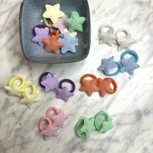 Girls hair bobble / Girls hair tie / girls hair elastic / baby star hair bobble / star hair tie