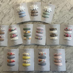 Pretty hair clips, Snap clips, Baby hair clips, Toddler hair clips, Fringe clips
