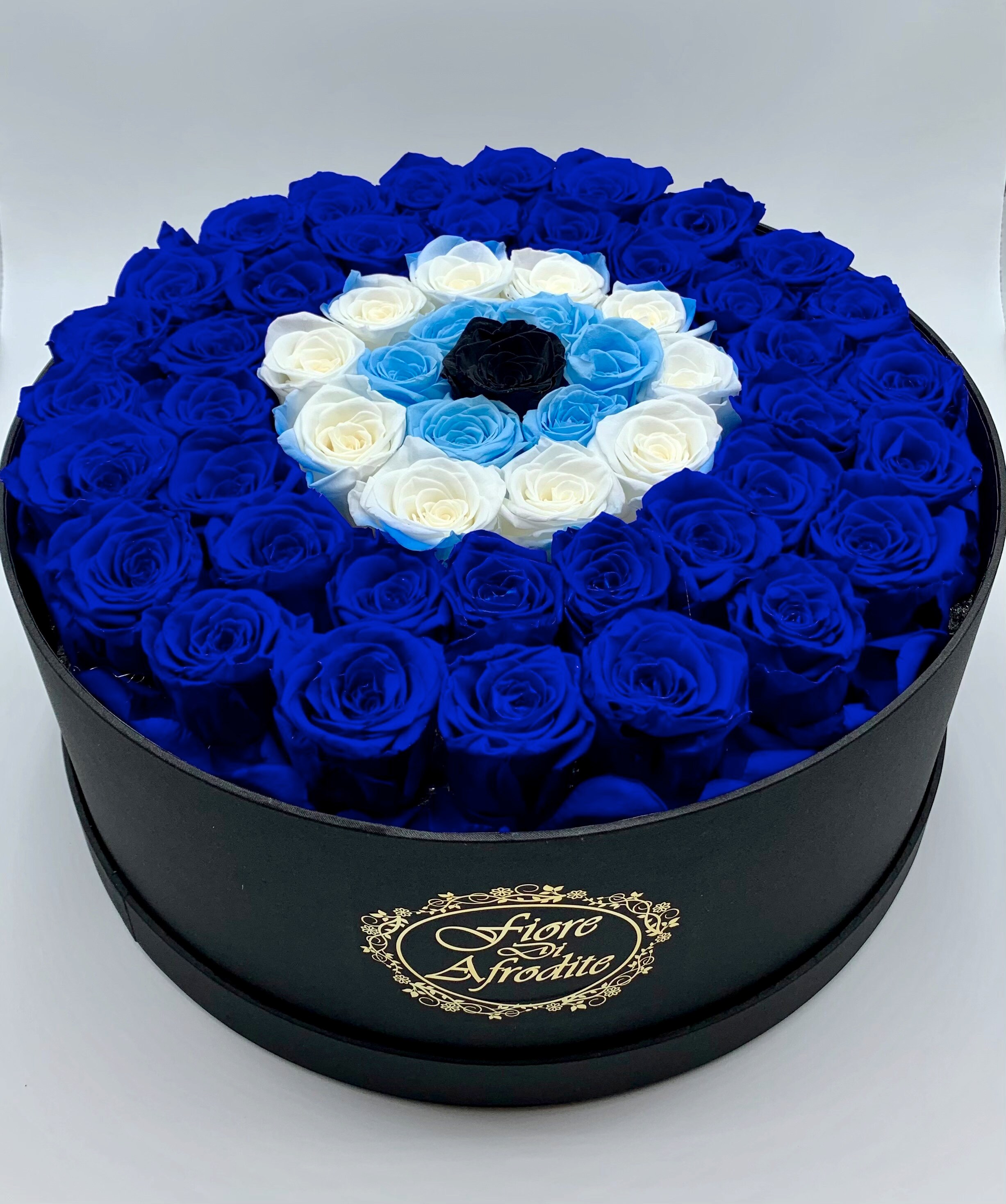 Fiore Di Afrodite Evil Eye Preserved Real Roses That Last a Year, Infinity Rose, Forever Eternal Rose, Anniversary, Birthday,Valentine's Day
