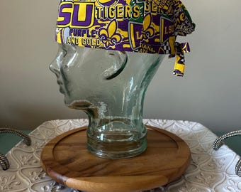 LSU Graffiti Surgical Scrub Cap: Men's Scrub Hat