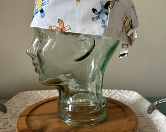 Bluey Plain Surgical Scrub Cap - Pale Yellow Mens Scrub Hat