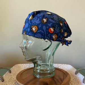 Wizarding Kids on Blue Surgical Cap/Scrub Cap/Scrub hat for men/scrub hats