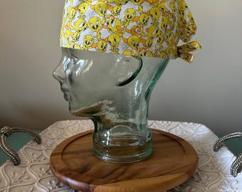 Tweety Bird Surgical Scrub Cap: Men's Scrub Hat
