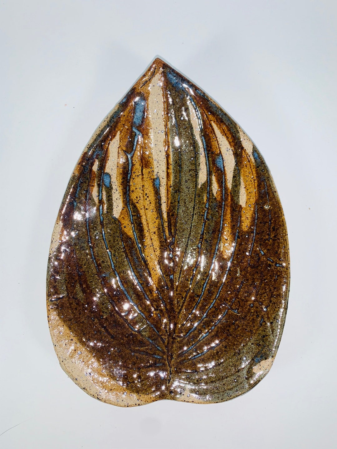 Hosta Leaf Appetizer Plates set of 4 Etsy