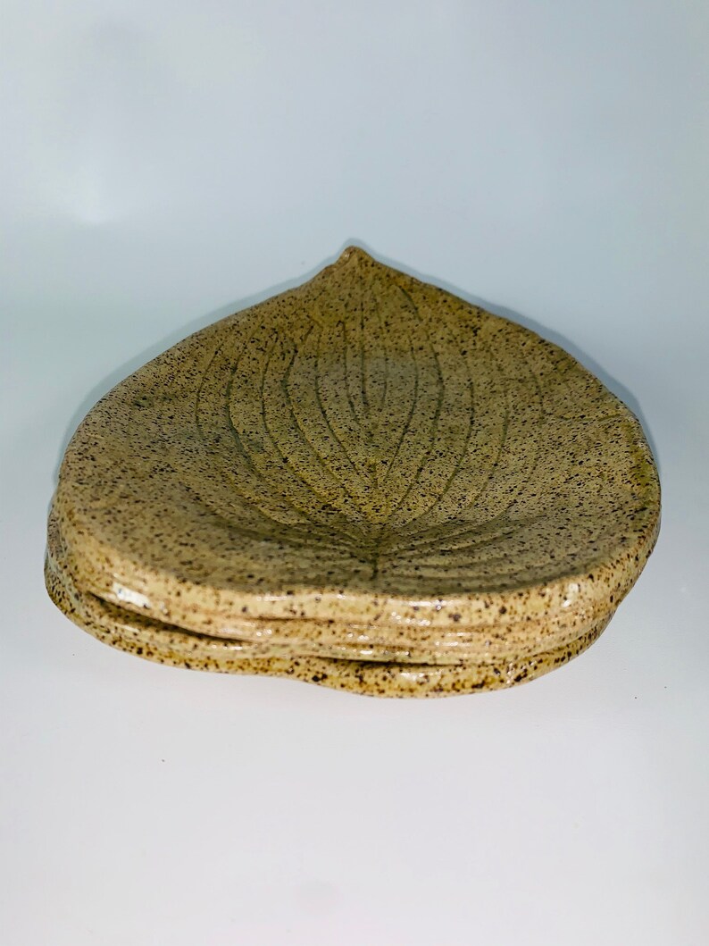 Hosta Leaf Appetizer Plates set of 4 Etsy