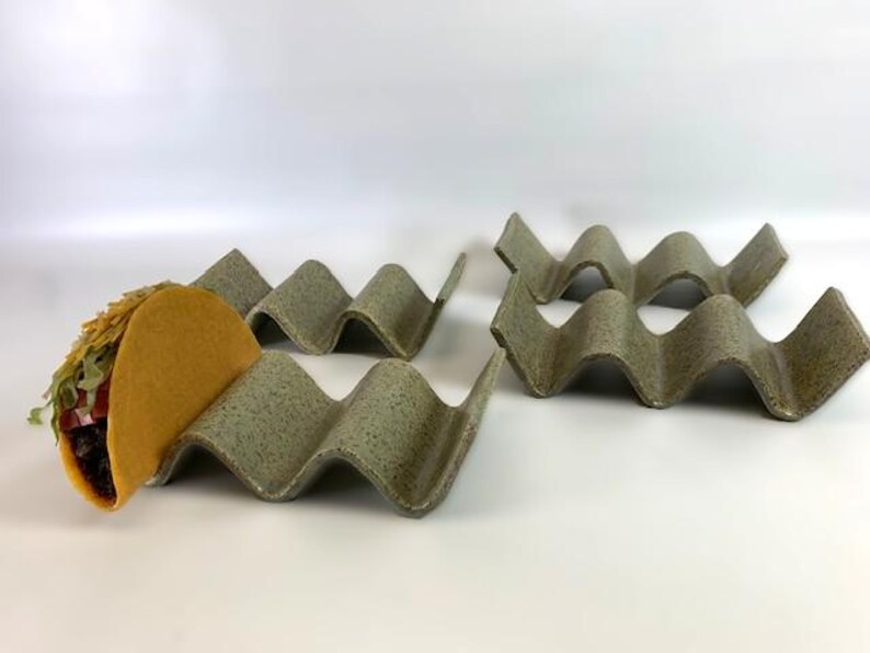 Set of 4 Ceramic Taco Stands