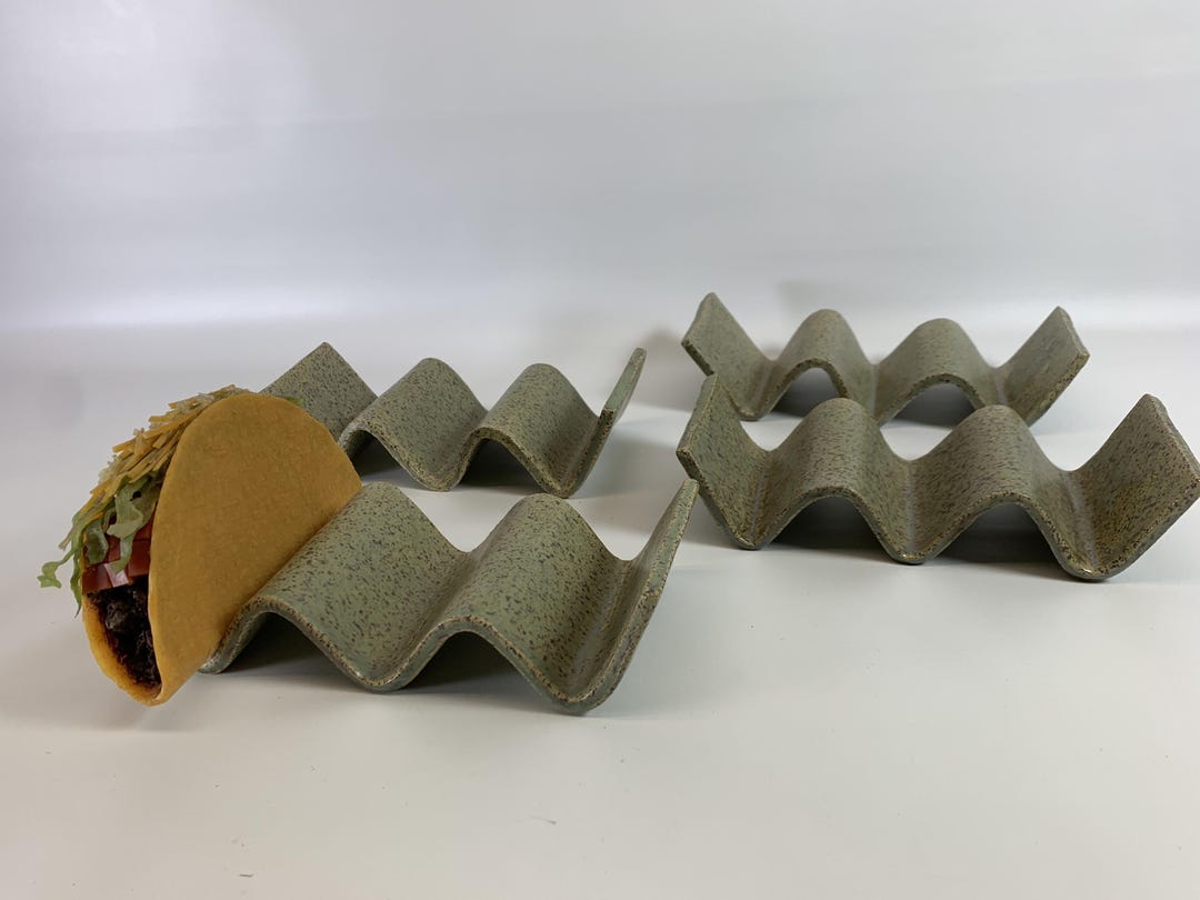 Set of 4 Ceramic Taco Stands - Etsy