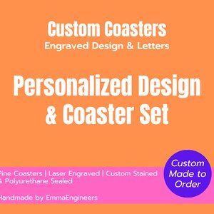 Custom Coasters | Personalized Design and Coaster Set