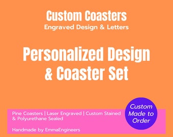 Custom Coasters | Personalized Design and Coaster Set
