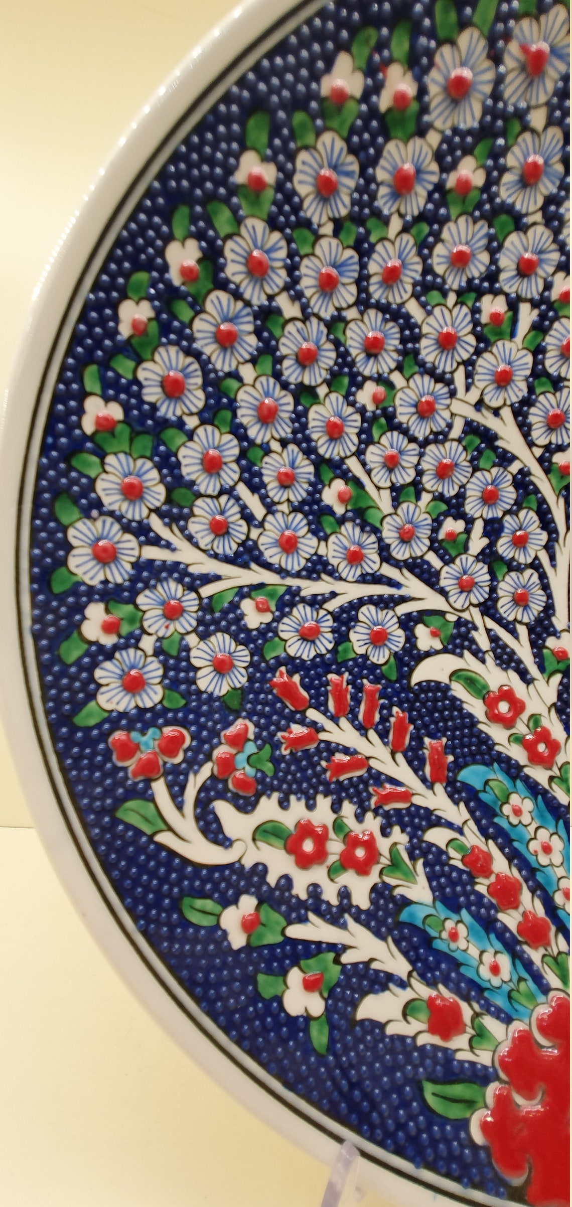 Decorative Plate Ceramic Plate Turkish Wall Plate Ceramic - Etsy