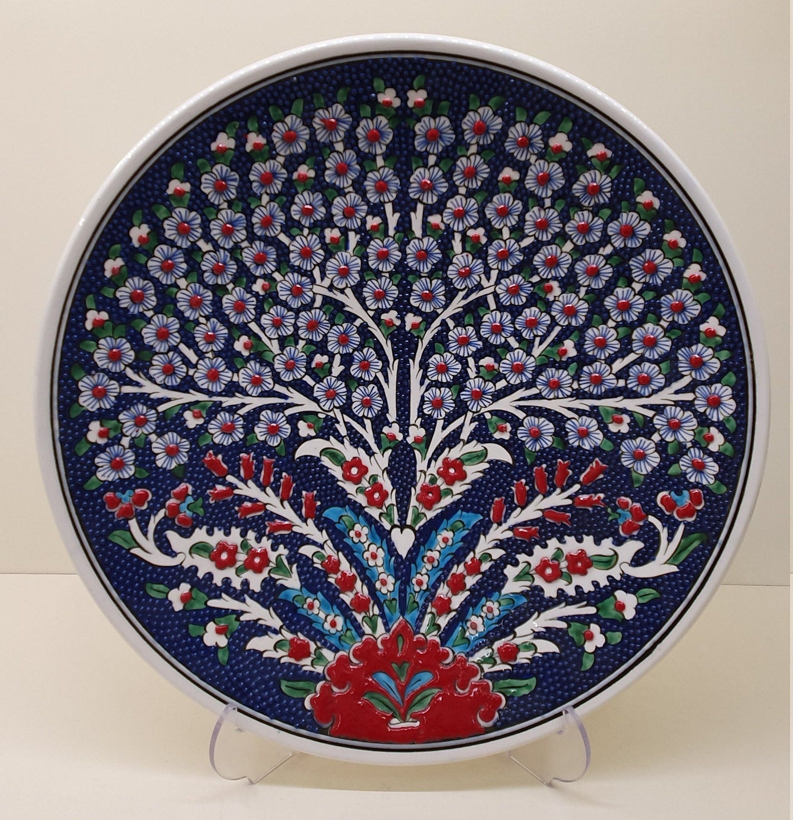 Decorative Plate Ceramic Plate Turkish Wall Plate Ceramic - Etsy