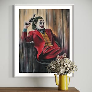 Impression originale de peinture à l&#39;huile du Joker