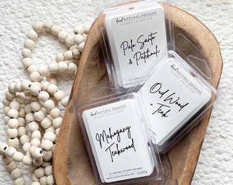 Highly Scented Coconut Wax Melts: Natural, Dye-Free Tarts