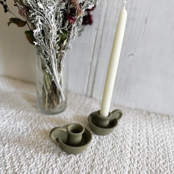 CANDLE HOLDER, modern candle holder, concrete candle holder