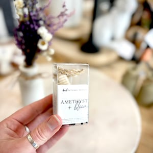 Car Diffuser, Natural Wood Air Freshener, Amethyst Bloom Fragrance