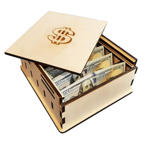 Cash Box with Lid / Cash Holder with Lid