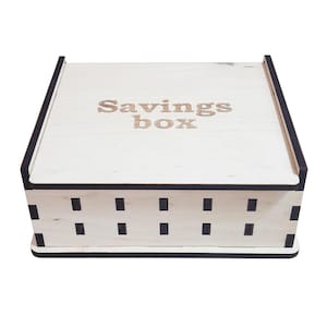 CNC Laser cutting files for Savings box