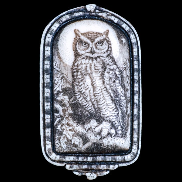 Owl Moon Pin/Pendant