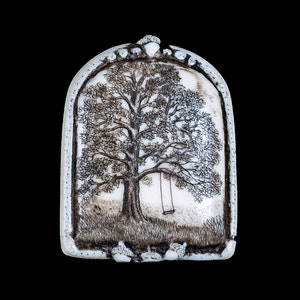 Old Swing Pin/Pendant.  Moosup Valley, Etched