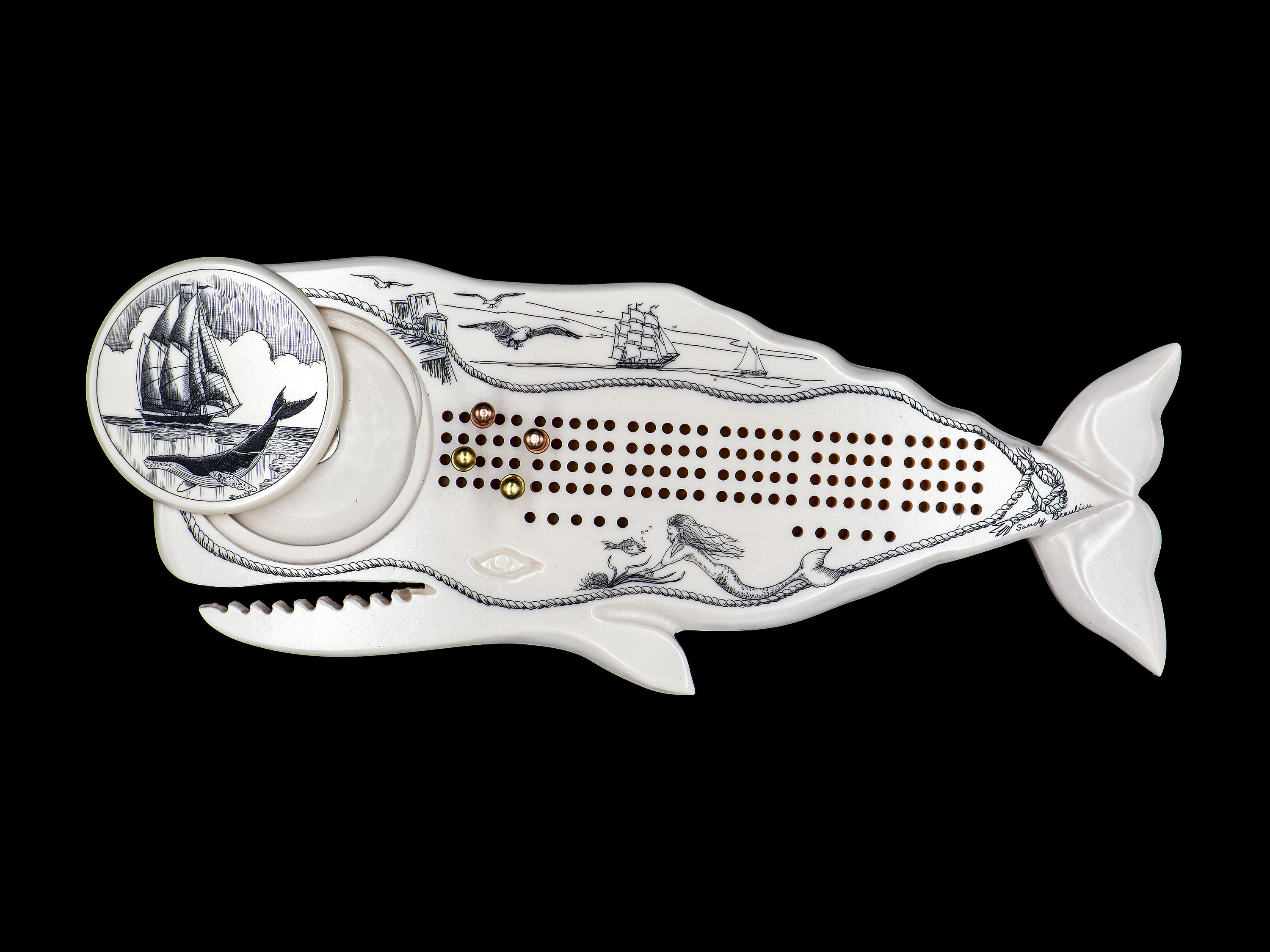 Ivory Cribbage Board for sale | Only 3 left at -65%