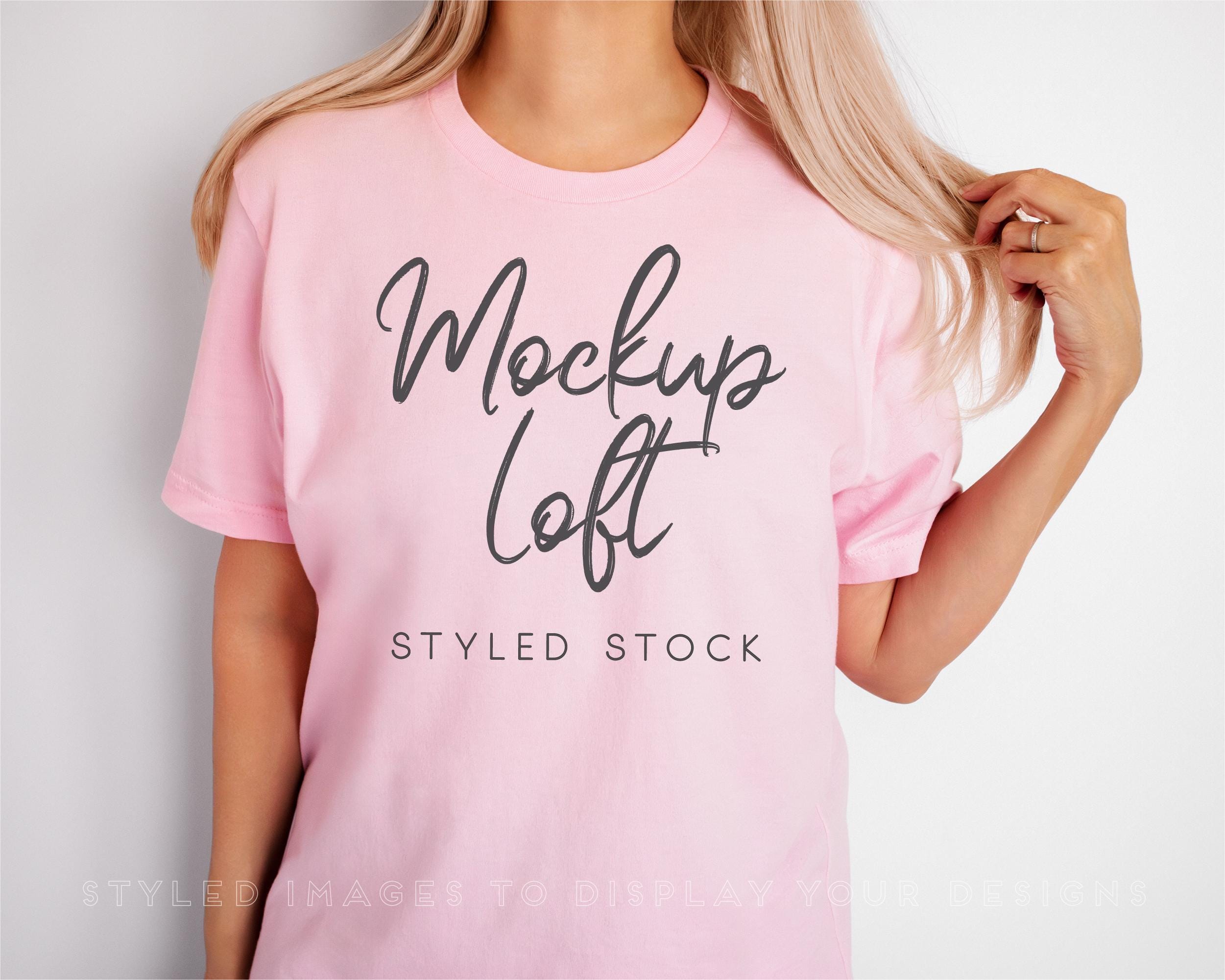 T-shirt Femme Personnalisable Rose - Textile Imprimé Sur Mesure - Pour Soirée, Enterrement De Vie De Jeune Fille
