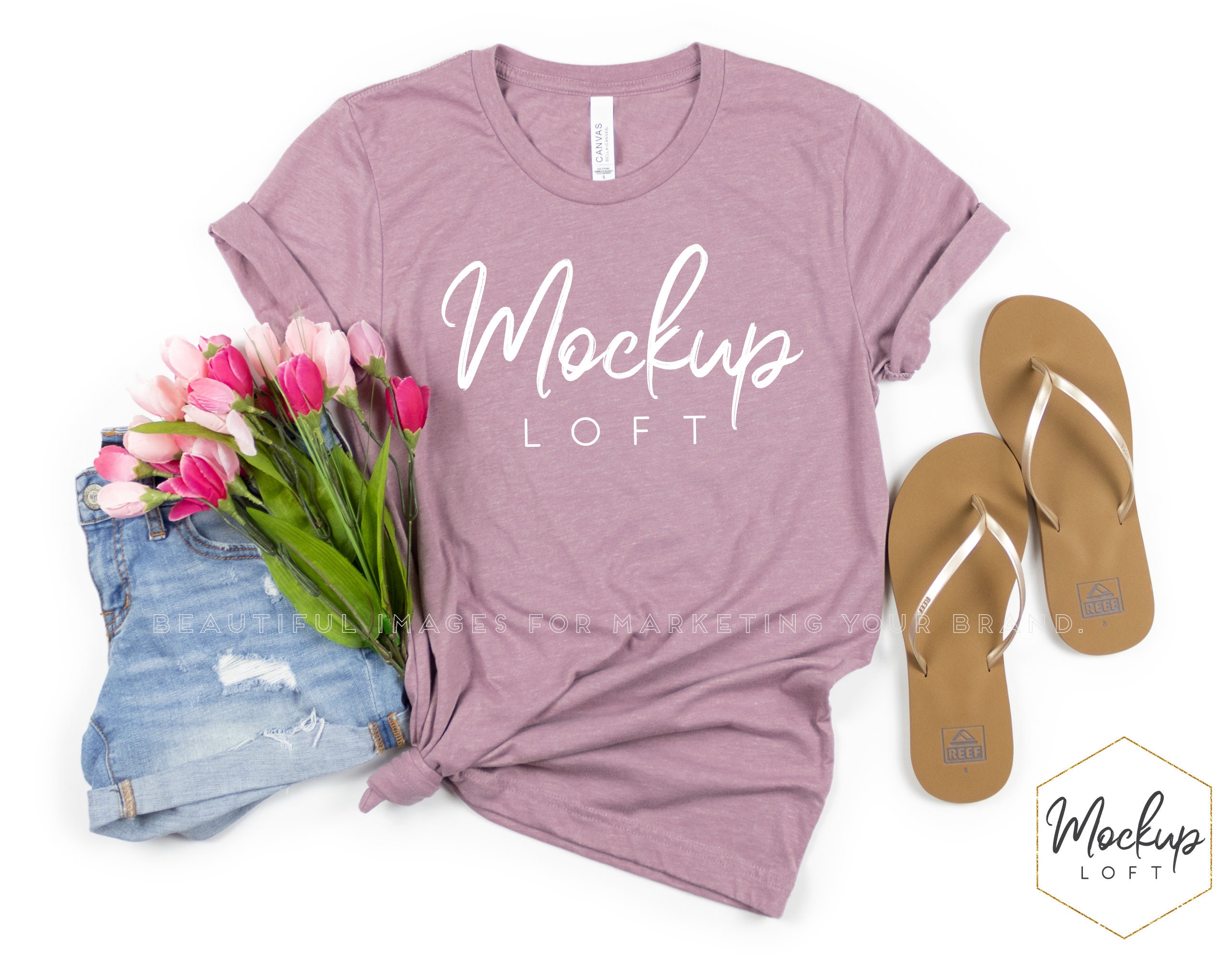 heather orchid bella canvas