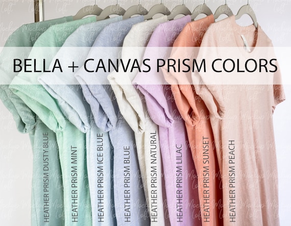 Bella Canvas 3001 Heather Prism Colors 
