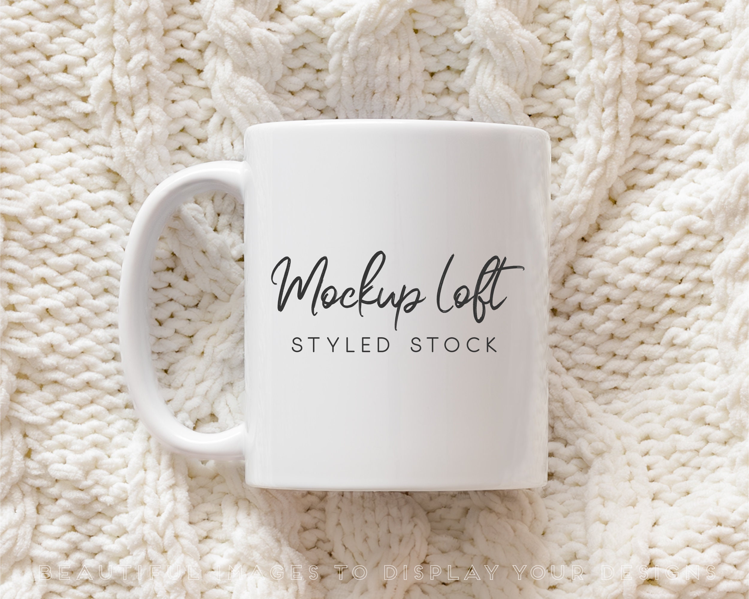 Mug Mockup | 11 oz. Ceramic Mug Mockup | White Coffee Mug Styled Stock Photo | Winter Mug Mockup | Fall Mug | Digital JPEG IMAGE | SKU M0085