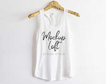 Next Level 1533 Mockup White | White Tank Top Mockup | 1533 Mockup | Summer Tank Top Mockup | SKU T0305