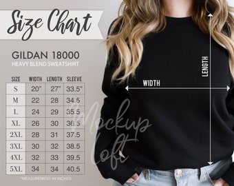 womens sweatshirt size chart