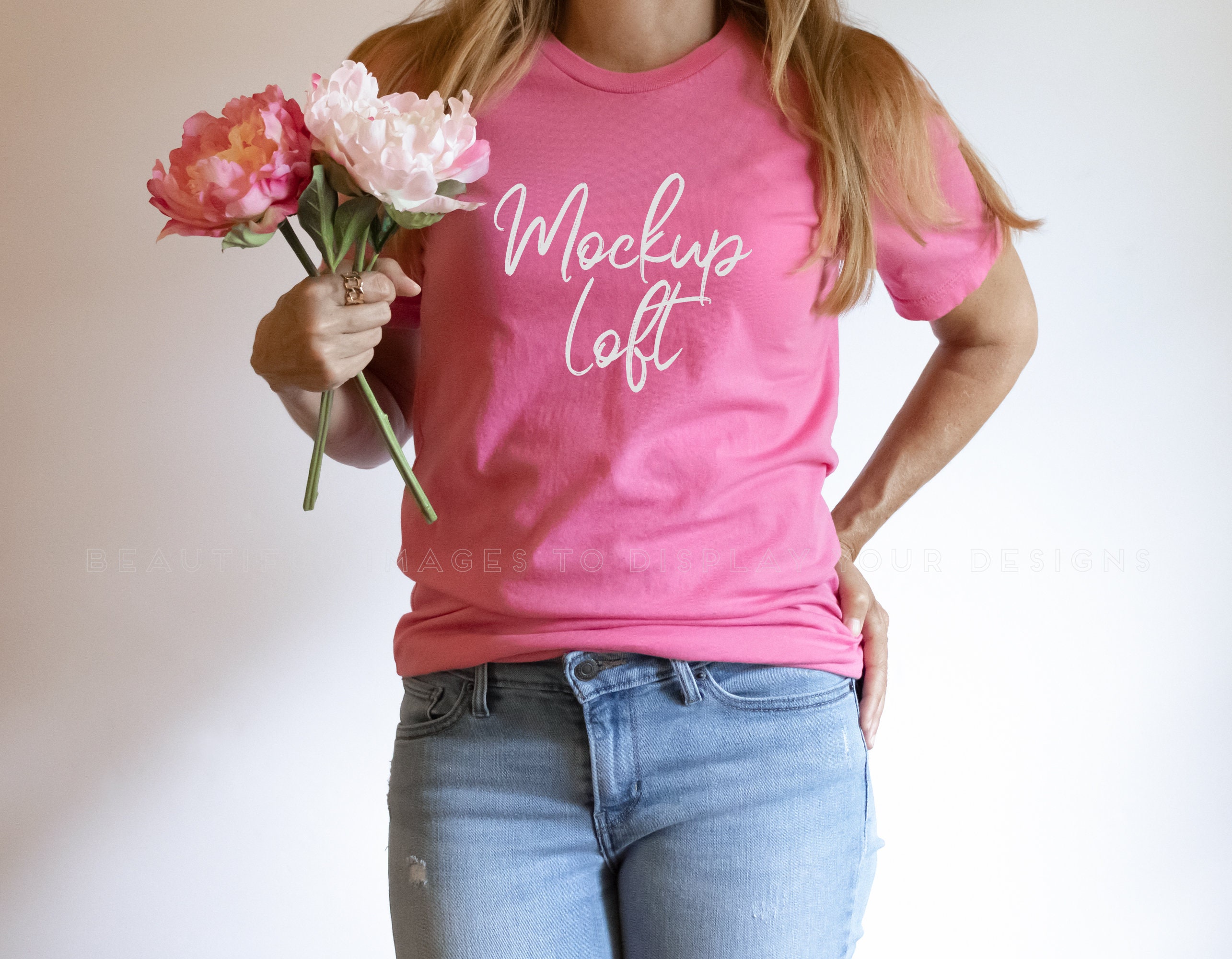 Bella + Canvas 3001 Unisex T-Shirt - Charity Pink, Size S - Super Soft Combed Cotton Tee