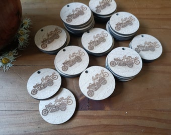 Gepersonaliseerde aangepaste houten tags, aangepaste naam - logo houten tags, houten ambachtelijke gepersonaliseerde gegraveerde tag, houten geëtste cadeaulabels, op bestelling gemaakt