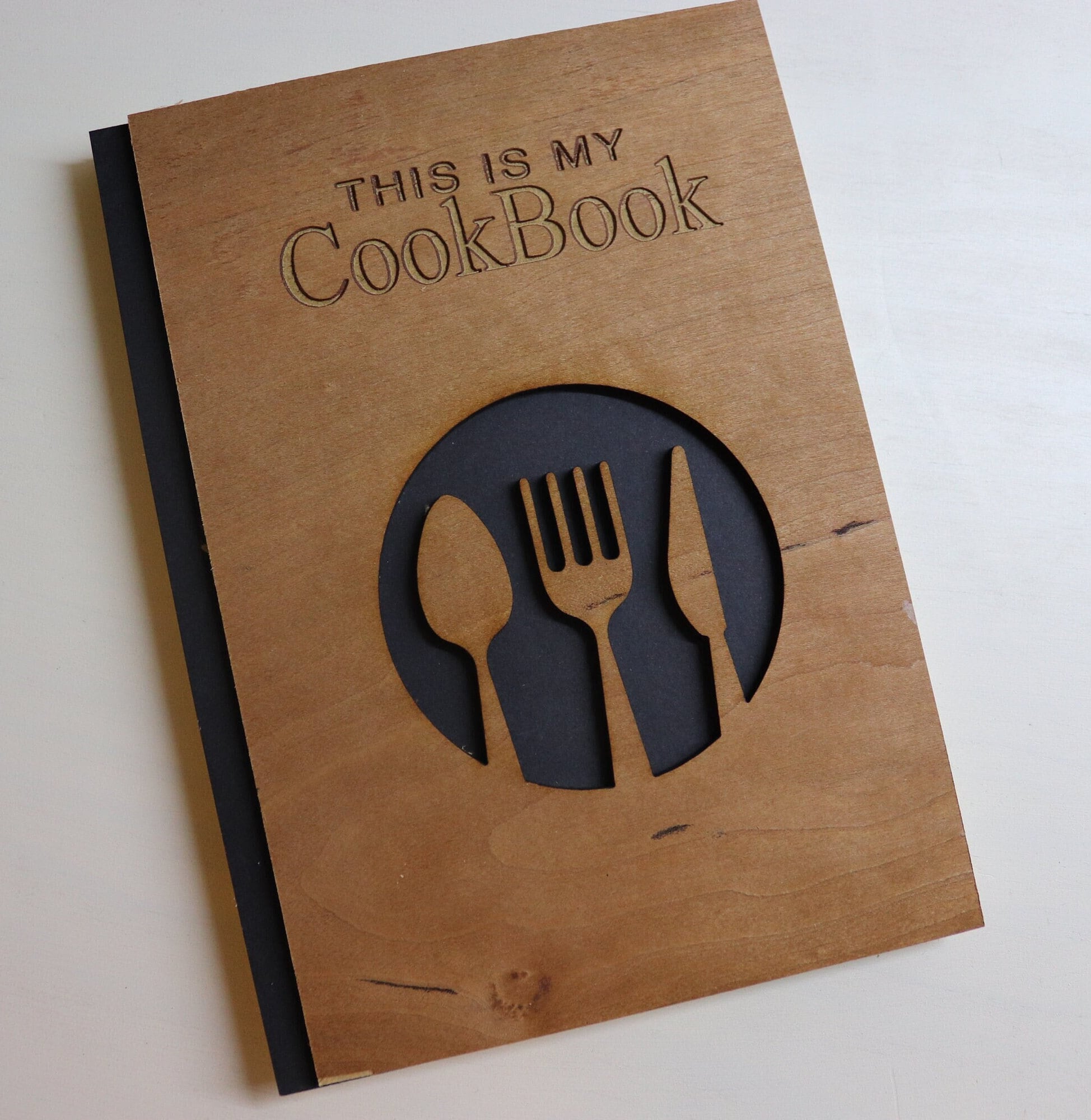 Personalized Wooden Recipe Spiral Notebook Birthday Gift for Her Custom CookBook Personalized Recipe Book Wooden Spiral Notebook Cooking Gift