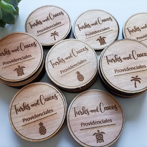 Etiquetas de madera personalizadas, nombre personalizado etiquetas de madera con logotipo, etiqueta grabada personalizada artesanal de madera, etiquetas de regalo grabadas en madera, hechas a pedido imagen 4