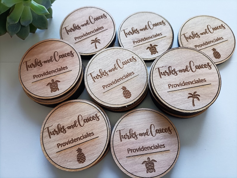 Etichette in legno personalizzate personalizzate, Nome personalizzato Etichette in legno con logo, Etichette incise personalizzate artigianali in legno, Etichette regalo incise in legno, Su ordinazione immagine 2